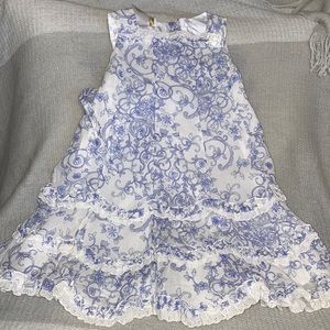 Blue and White Biscotti Dress Sz 2T NWT